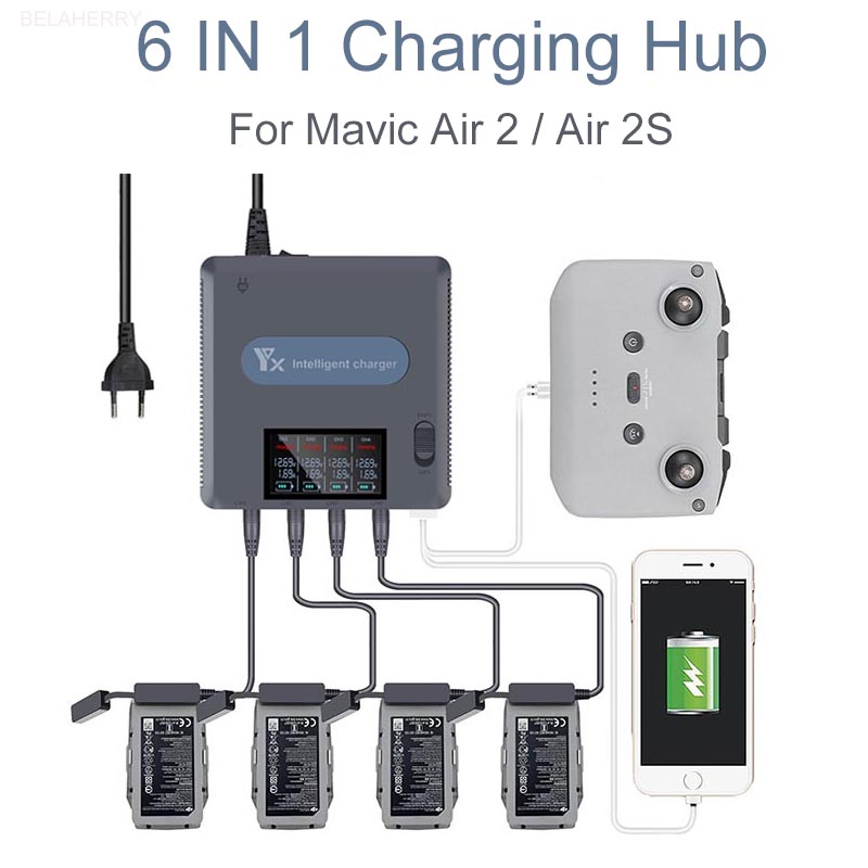 6 Trong 1 Màn Hình Hiển Thị Kỹ - đánh giá và giá Fpv Drone Charger