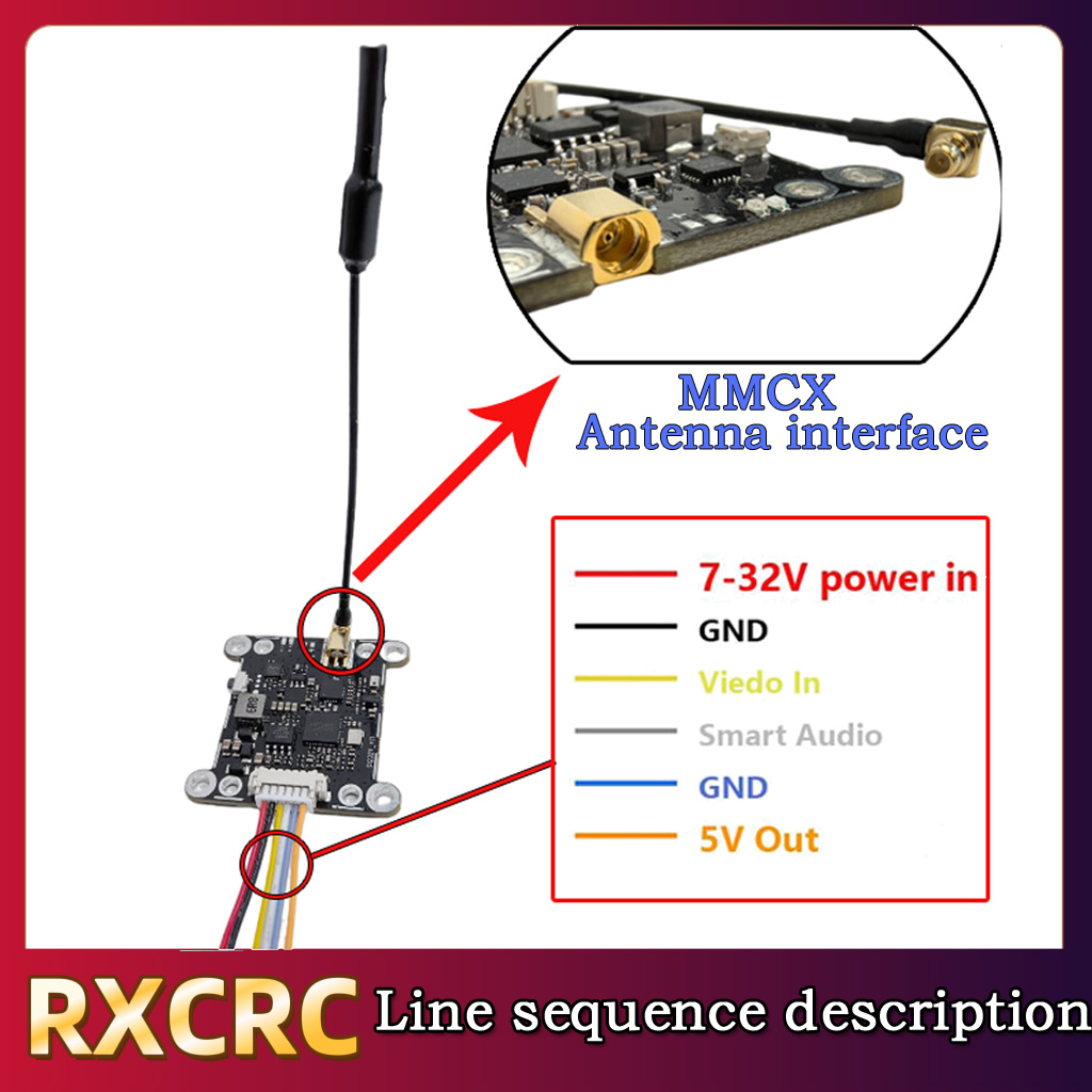 RXCRC 5.8G Module 48CH 1.6W VT - đánh giá và giá Fpv Drone Receiver