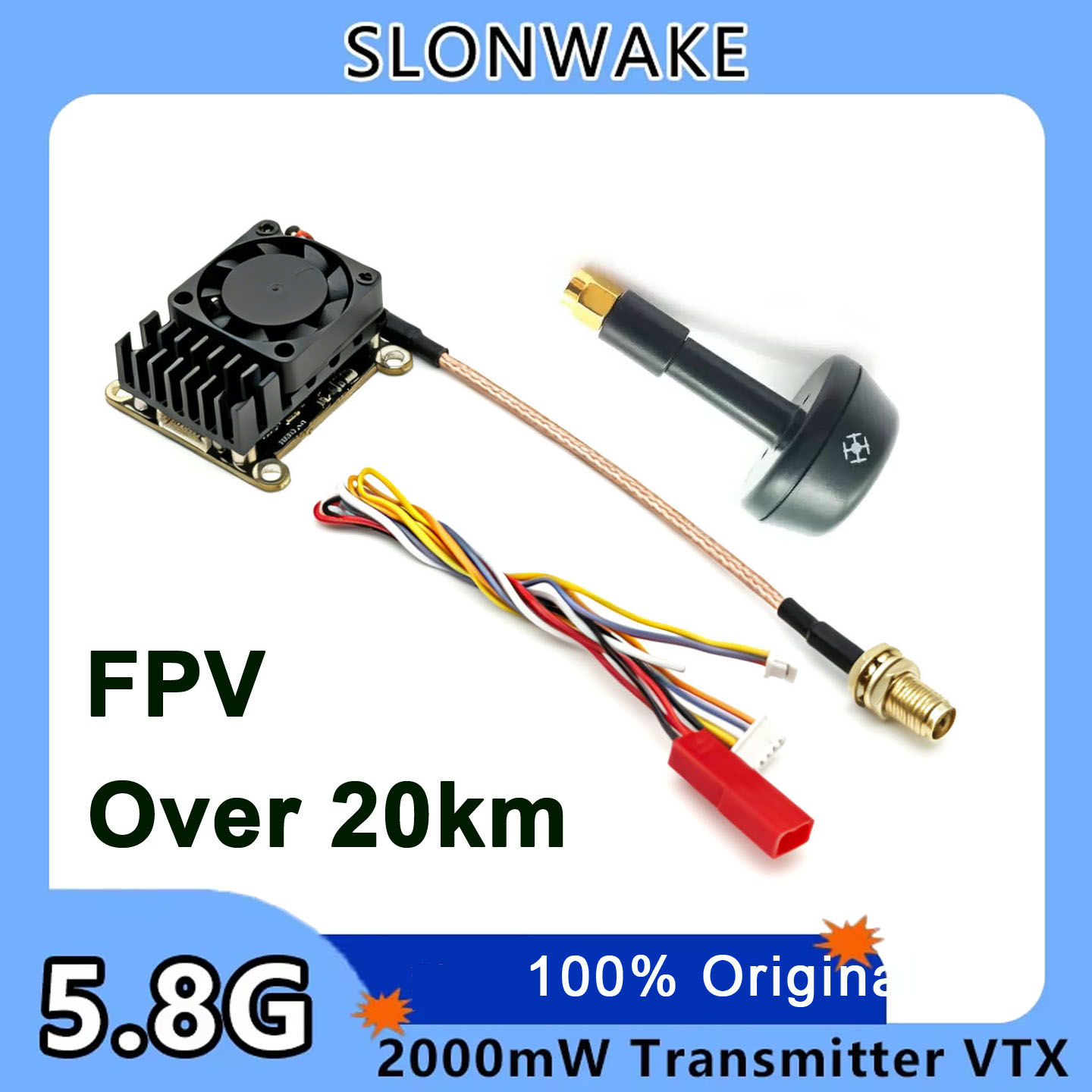 New upgrade 5.8Ghz 2W adjustab - đánh giá và giá Fpv Drone Receiver