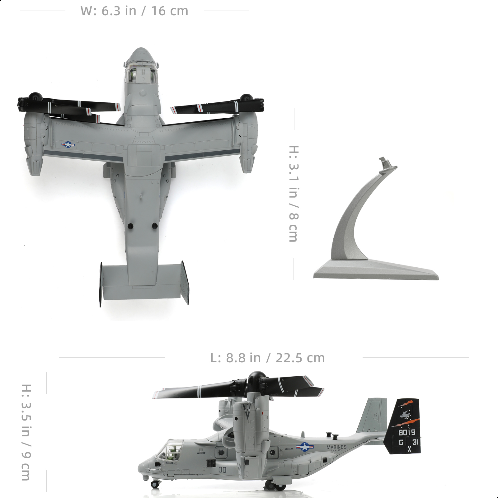 NUOTIE 1/72 US Navy VMMT-204 V - đánh giá và giá Jjrc Drone X12