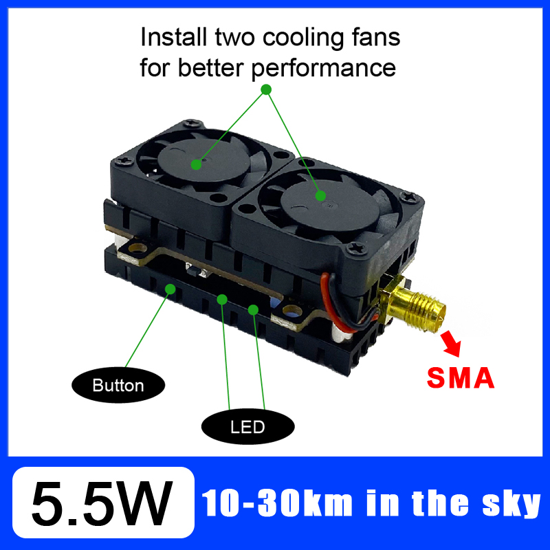 Long Range 5.8GHz 5.5W Video T - đánh giá và giá Fpv Drone Vtx